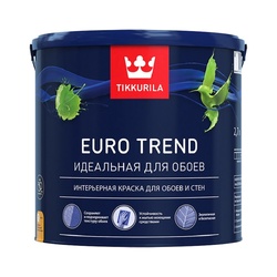Краска для обоев и стен Tikkurila/Tikkivala Euro Trend А матовая (2,7 л)