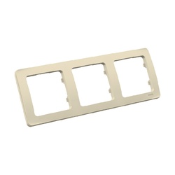 Рамка 3-х постовая Master Р403-01, горизонтальная, слоновая кость