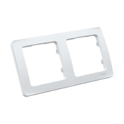 Рамка 2-х постовая Master Р402, горизонтальная, белая