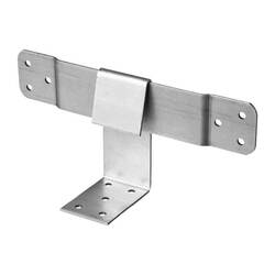 Опора скользящая 200х90х40х2 мм, раб.ч. 120 мм, уг. 90х40 мм, оцинкованная