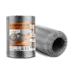 Сетка кладочная ЦПВС STRECK 25х1,25х0,4 мм, оц. яч. 15х15 мм (0,3х20 м)