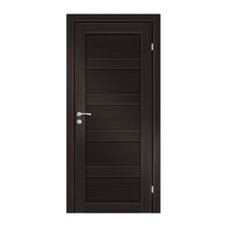 Полотно дверное OLOVI Аризона экошпон Венге М9 глухое с притвором с замком