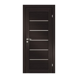 Полотно дверное OLOVI Канзас экошпон Венге 800х2000 мм со стеклом