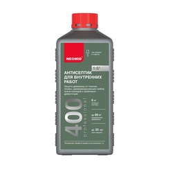 Антисептик концентрат 1:5 Neomid 400 для внутренних работ (1 л)