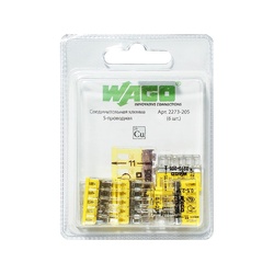 Клемма WAGO 2273-205 без пасты, 0,5-2,5 мм2 (6 шт.)