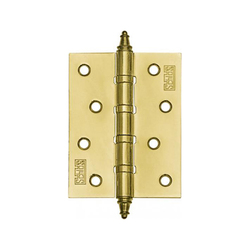 Петля SCHLOSS 21024 4ВВ 100х75х2,5 мм с/колп, золото (2 шт) (10/40)