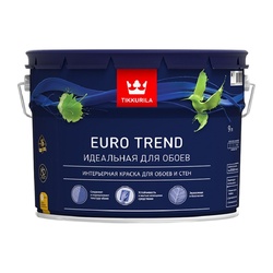 Краска для обоев и стен Tikkurila/Tikkivala Euro Trend С матовая (9 л)
