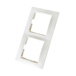 Рамка 2-х постовая Таймыр SQ1814-0026, горизонтальная, белая