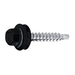 Саморез кровельный SWFS Premium RAL-8019 ZP 4,8х35 (4200 шт)