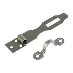 Накладка амбарная НДА, 180х40х35 мм, d=13 мм, цинк