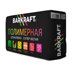 Шпаклевка Barkraft полимерная супер белая, 25 кг