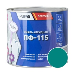 Эмаль Pufas Decoself ПФ-115 бирюзовая (1,9 кг)