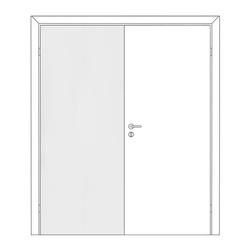 Полотно дверное ответка Olovi, глухое, белое, с/п, с/ф (М8 745х2050 мм)