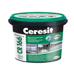 Гидроизоляция полимерцементная Церезит CR 166, 16 кг