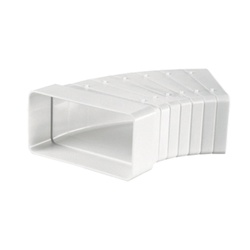 Колено горизонтальное разноугловое НашВент 82810, 60х204 мм