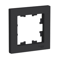 Рамка 1-постовая AtlasDesign ATN001001, карбон