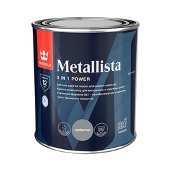 Краска по ржавчине Tikkurila/Tikkivala Metallista серебристая (0,8 л)