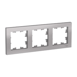 Рамка 3-х постовая AtlasDesign ATN000303, универсальная, алюминий