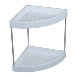 Полка угловая двухъярусная Ledeme L362-2, белая