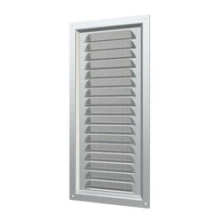 Решетка Era МЦ 150х300 мм, с москитной сеткой, металл оцинк.