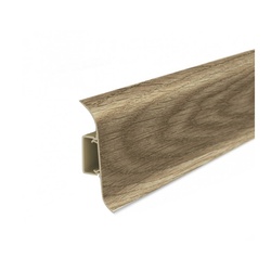 Плинтус Ideal Классик, с кабель-каналом, падук, 55 мм (2,2 м)