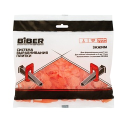 Зажим СВП Профи (ворота) Biber 55644 2 мм (100 шт)