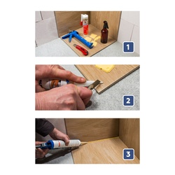 Герметик-затирка Plitonit PlitoSil Premium силиконовый, серый (0,31 л)